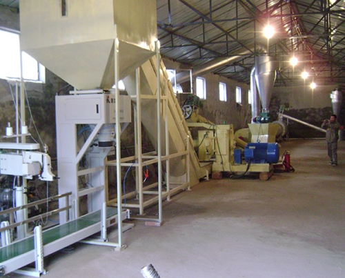 河北承德420型單機全自動生物質顆粒（lì）生產流水線